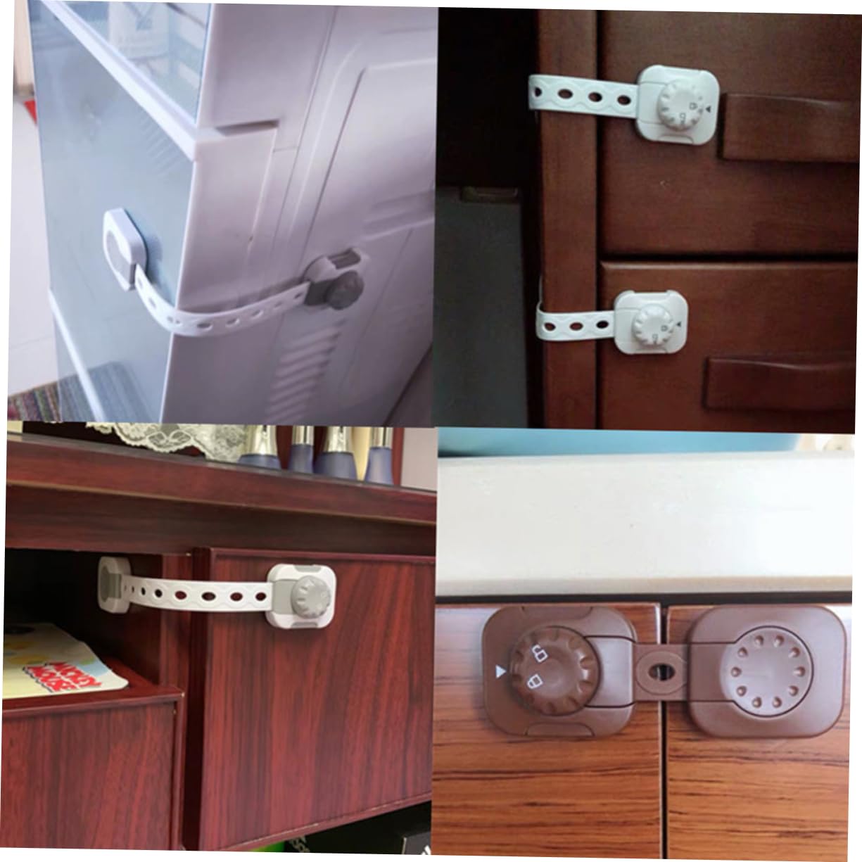 Hohopeti 12 Pièces Serrure De Protection Pour Bébé Serrures D'Armoire Pour Enfants Serrures De Sécurité Pour Enfants Tiroir Serrure De Sécurité Pour Réfrigérateur Loquets De Sécurité Pour