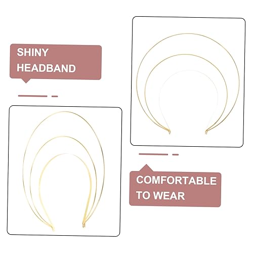 Miniatura 2 de WOFASHPURET 2 Pcs Crown Tiara Headband Bridal Hair Accessories Angel Ha Lo Crown Headband Ha Lo Headband Frame Ha Lo Headpiece Crown Halos Tiara
