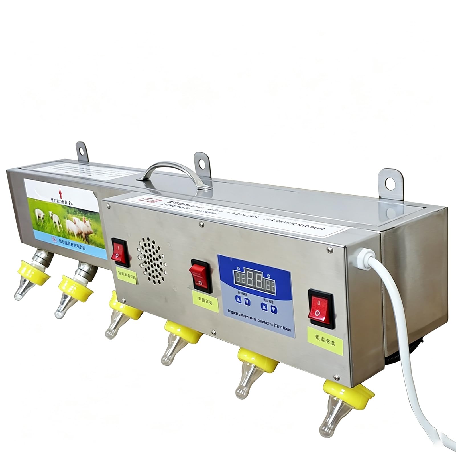 Distributore Automatico di Latte A Temperatura Costante per Suinetti E Agnelli, Stazione di Alimentazione in Acciaio Inox per Agnelli E Suinetti, Dispositivo di Allattamento con Simulazione
