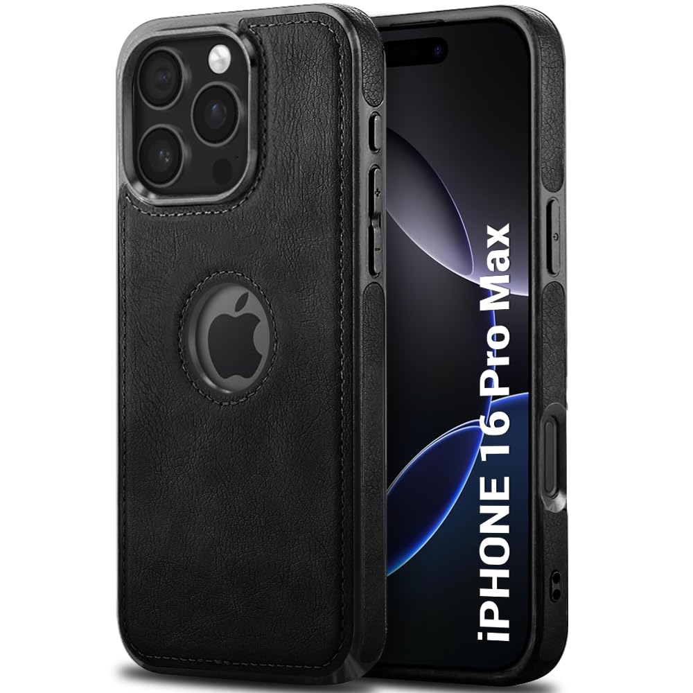 TheGiftKart Genuine Leather Finish Back Cover Case for iPhone 16 Pro Max | ShockProof Design | Raised Edges for Camera & Screen Protection | Stunning Minimalist Design Case (MagSafe Compatible, Brown) — Amazon image 10