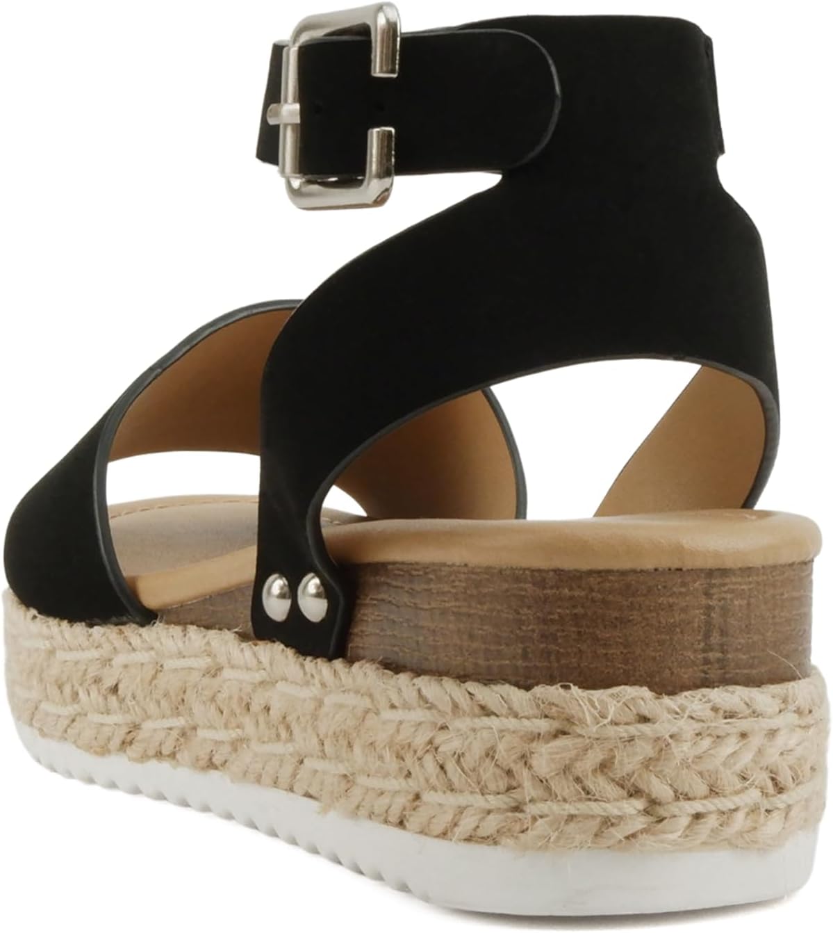 Soda Little Kids/Children/Girls Topic-IIS Espadrille Flatform Wedge Open Toe Sandals - Image 3