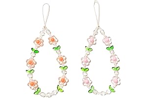 Exquisite Beaded Flower Phone Charm