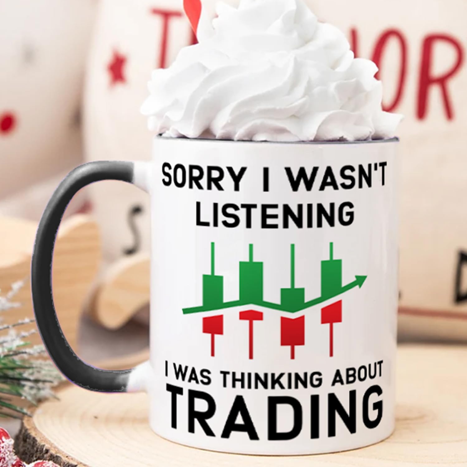 Funny Gifts for Stock Trader, Stock Market Day Trader Coffee Mug, Birthday Christmas Gifts for Stock Broker Jobber Share Broker Investor Swing Traders Tea Cup 11 OZ - Image 2