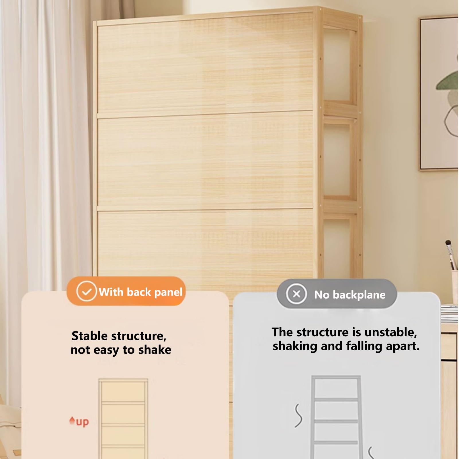 Vitrine Transparente avec Porte Rabattable, vitrine en Acrylique, vitrine de Protection Anti-poussière Transparente à Trois côtés, Porte d'armoire Rabattable et Flottante, Forte capacité de