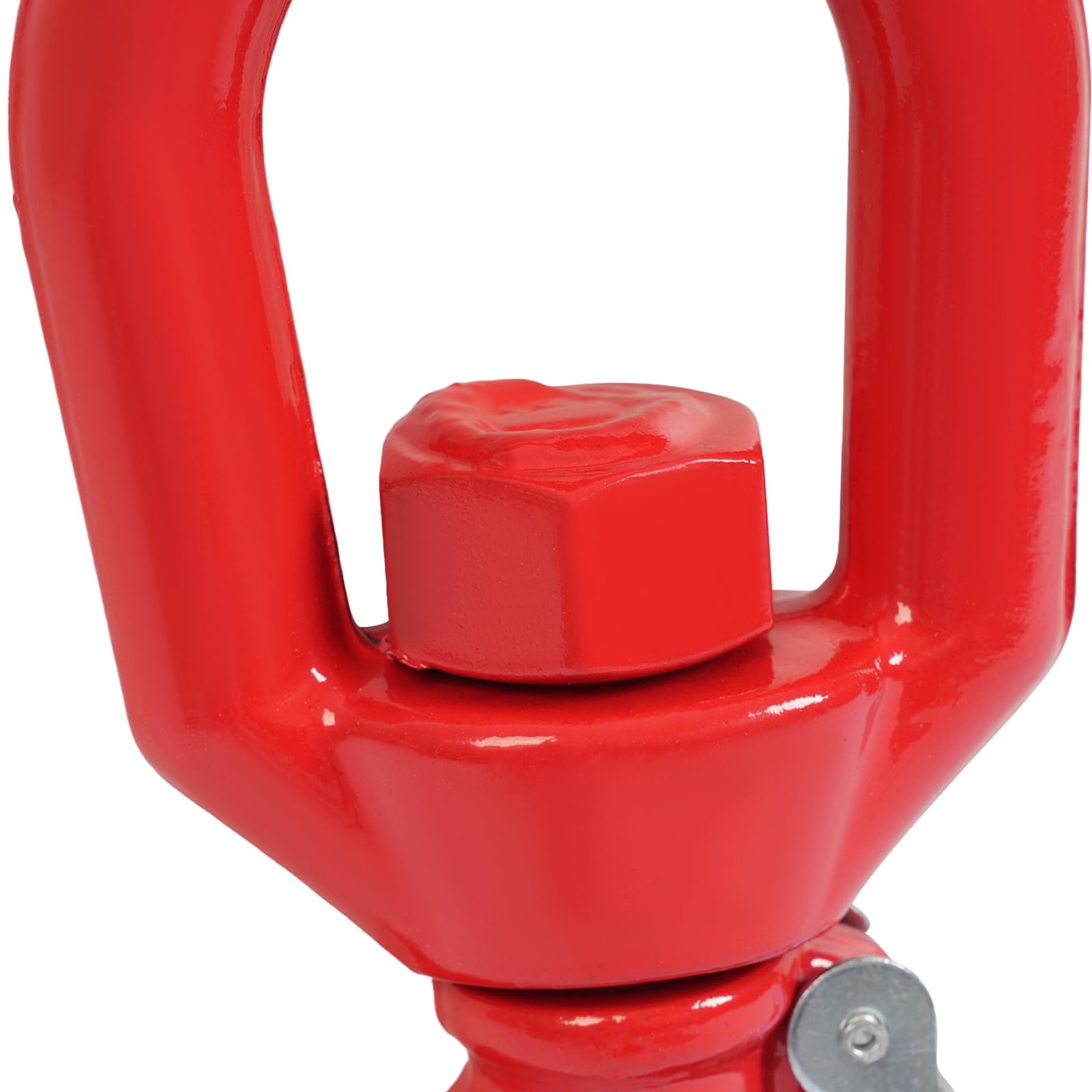 Gancho de elevación de acero con ojal de 360°, giratorio para cargas pesadas, gancho de elevación de 31 x 14,3 x 3,5 cm con bloqueo de seguridad, elevación 7T para máquinas de elevación de proyectos,