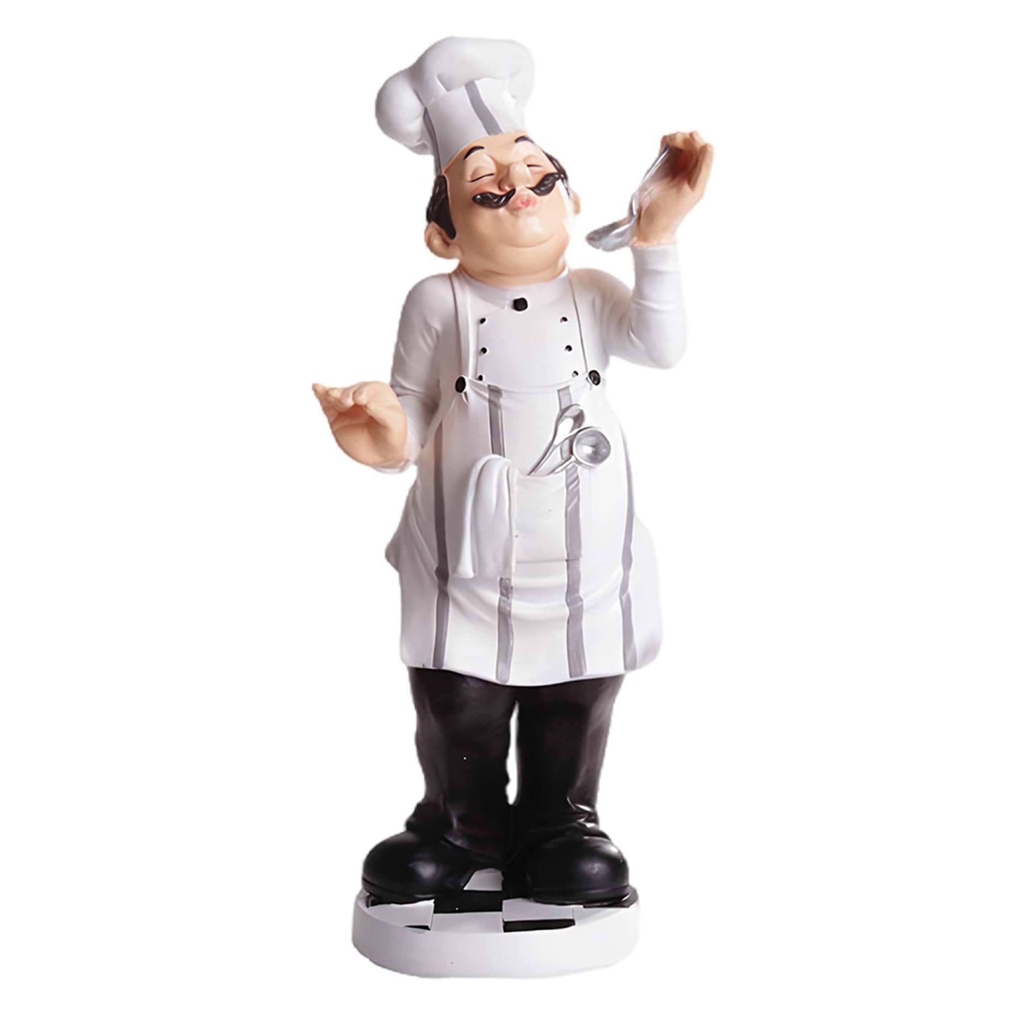 Xoeryoy Fat Chef Statue, Kitchen Decor for Home, Bistro, Bakery & Restaurant, Resin Cook Figurine Countertop Decoration ;1