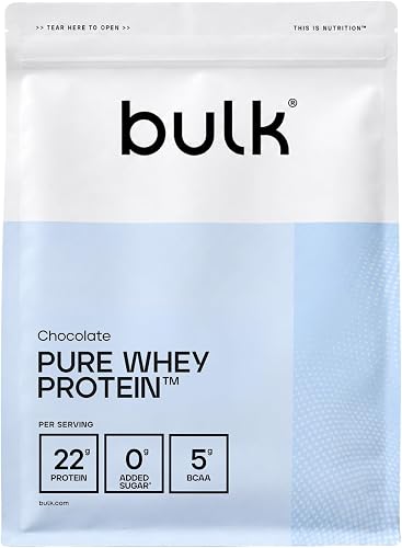 Bulk Pure Whey Protein Powder,Chocolate,22g Protein and 5…