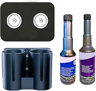 Diesel Fuel additive Magnetic Mount for Stanadyne (16 oz) - Two-Piece Mount Set - Upgraded Strong Magnet - Suitable for Pickup Trucks/RVs/Campers/Tractors - Metal Surface mounting