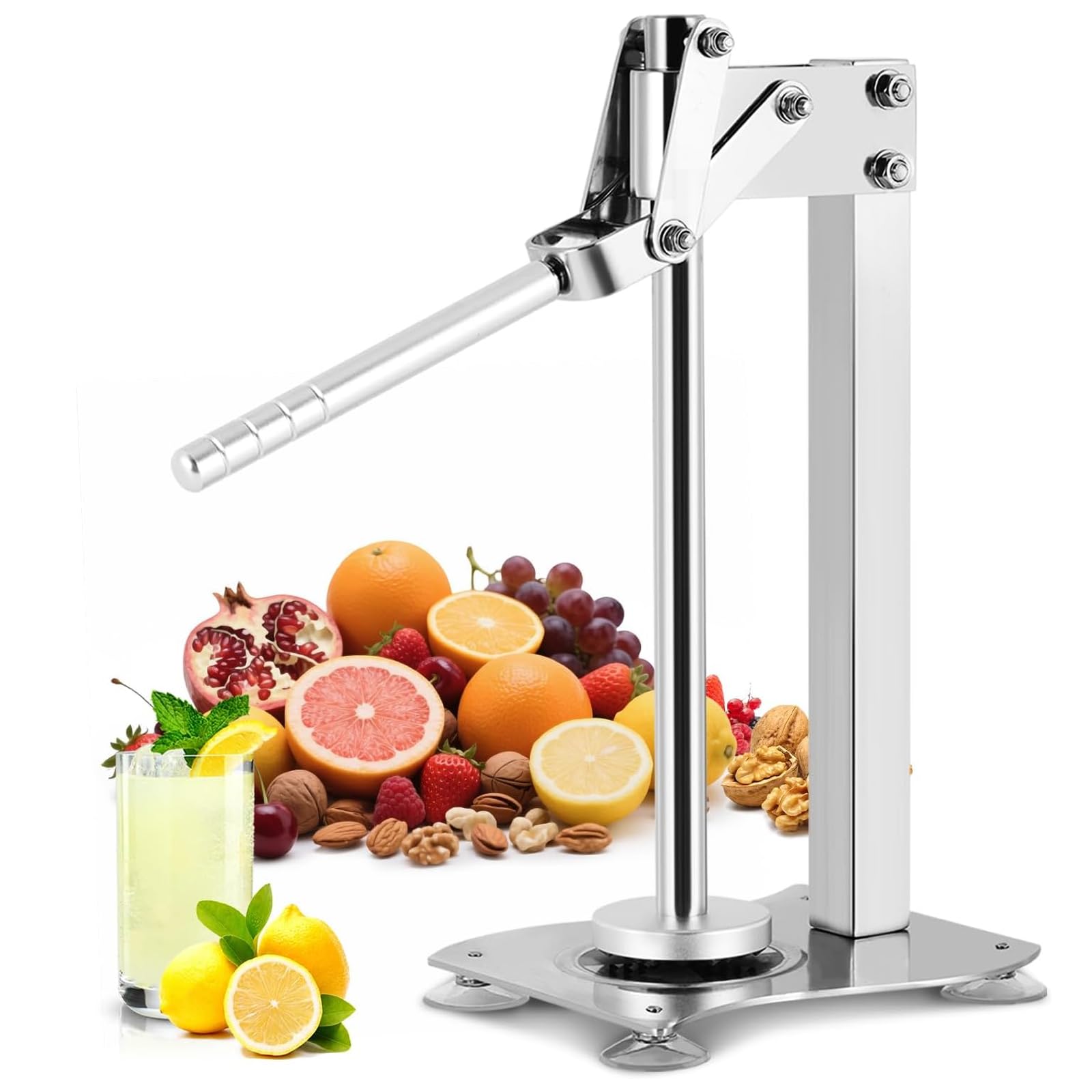 GYKOZY Heavy Duty Stainless Steel Lemon Smasher & Citrus Juicer – Handheld Fruit Crusher for Oranges, Grapefruit, Limes – Durables Manual Press for Fresh Juices