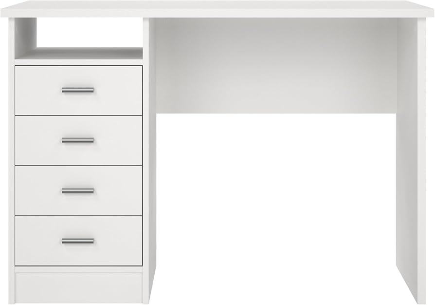 新品未開封 Tvilum ワーナーデスク 引き出し4個付き グレーホワイト Amazon.co.jp: Tvilum ワーナーデスク 引き出し4個付き ホワイト