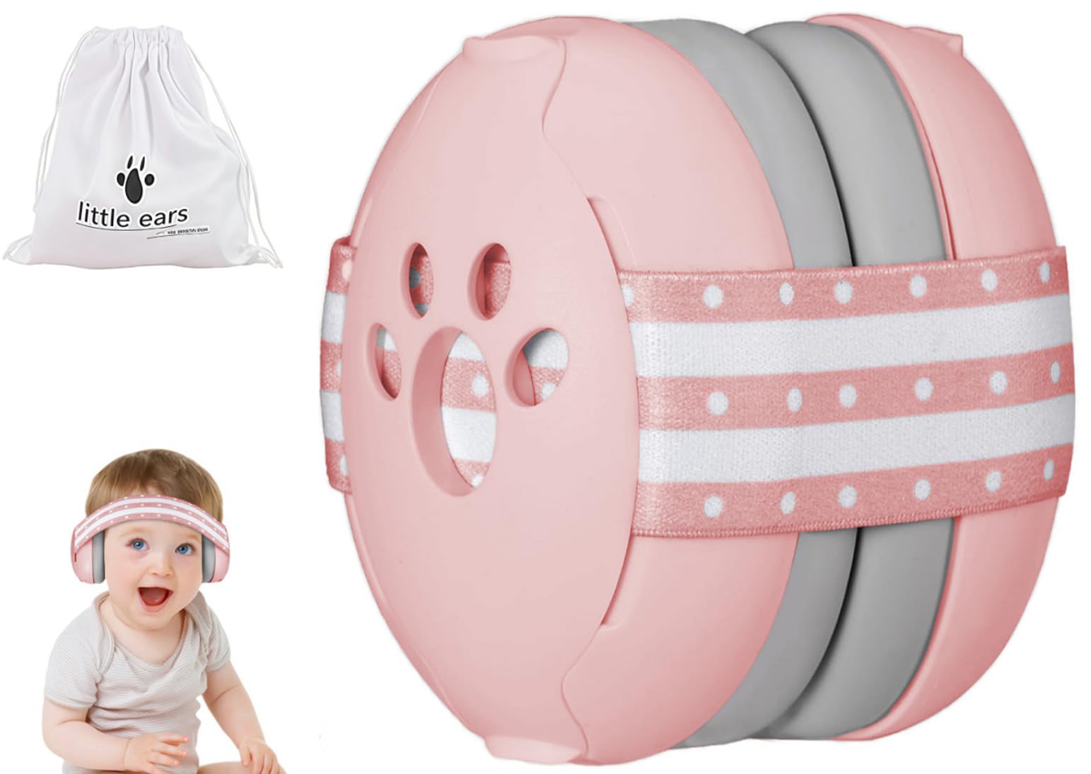 Baby Ear Defender for Babies and Toddlers up to 3 Years, CE & UKCA Certified - Noise Reduction Earmuffs - Comfortable Baby Headphones Against Hearing Damage & Improves Sleep