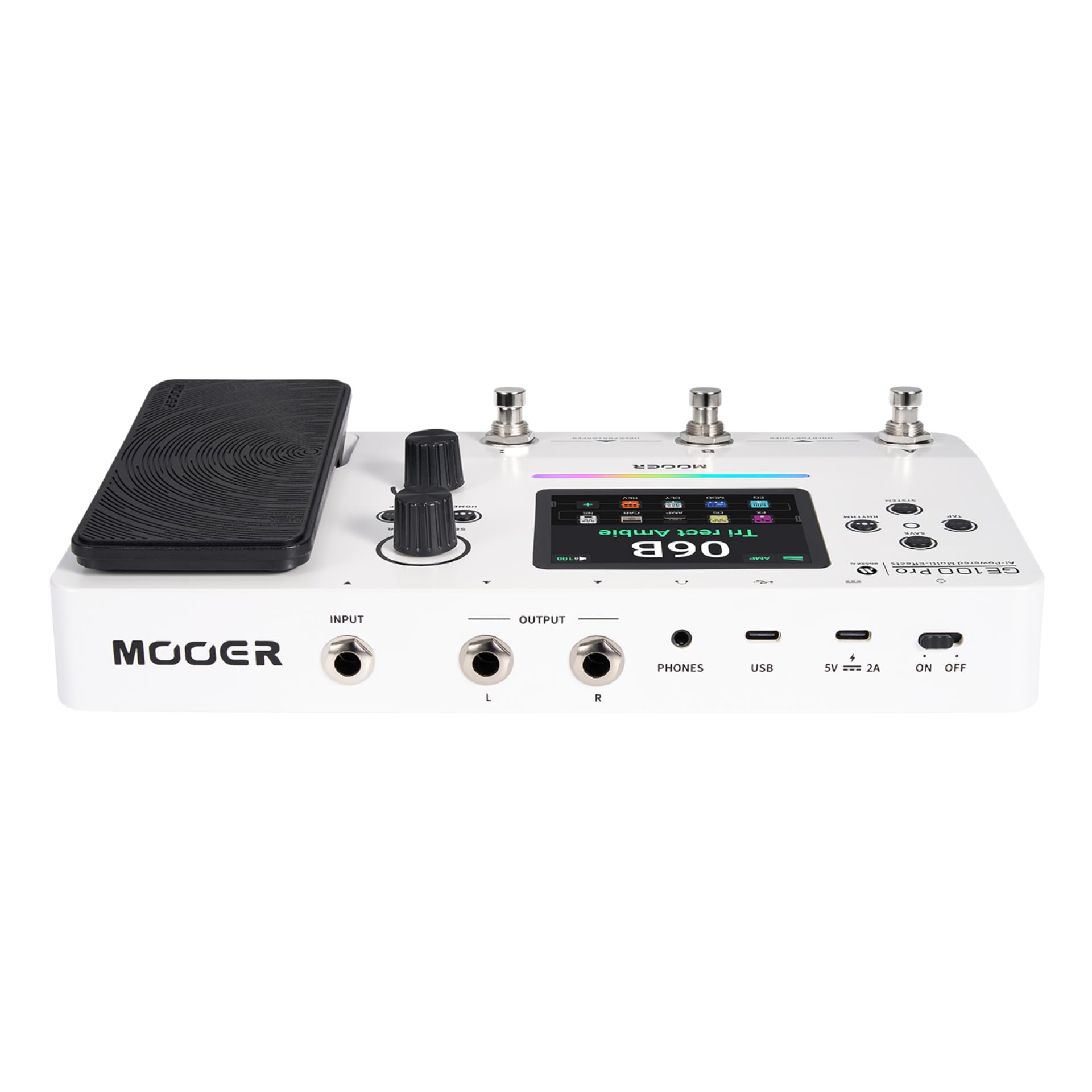 Mooer GE 100 Pro Guitar Multi FX Processor with AI technology