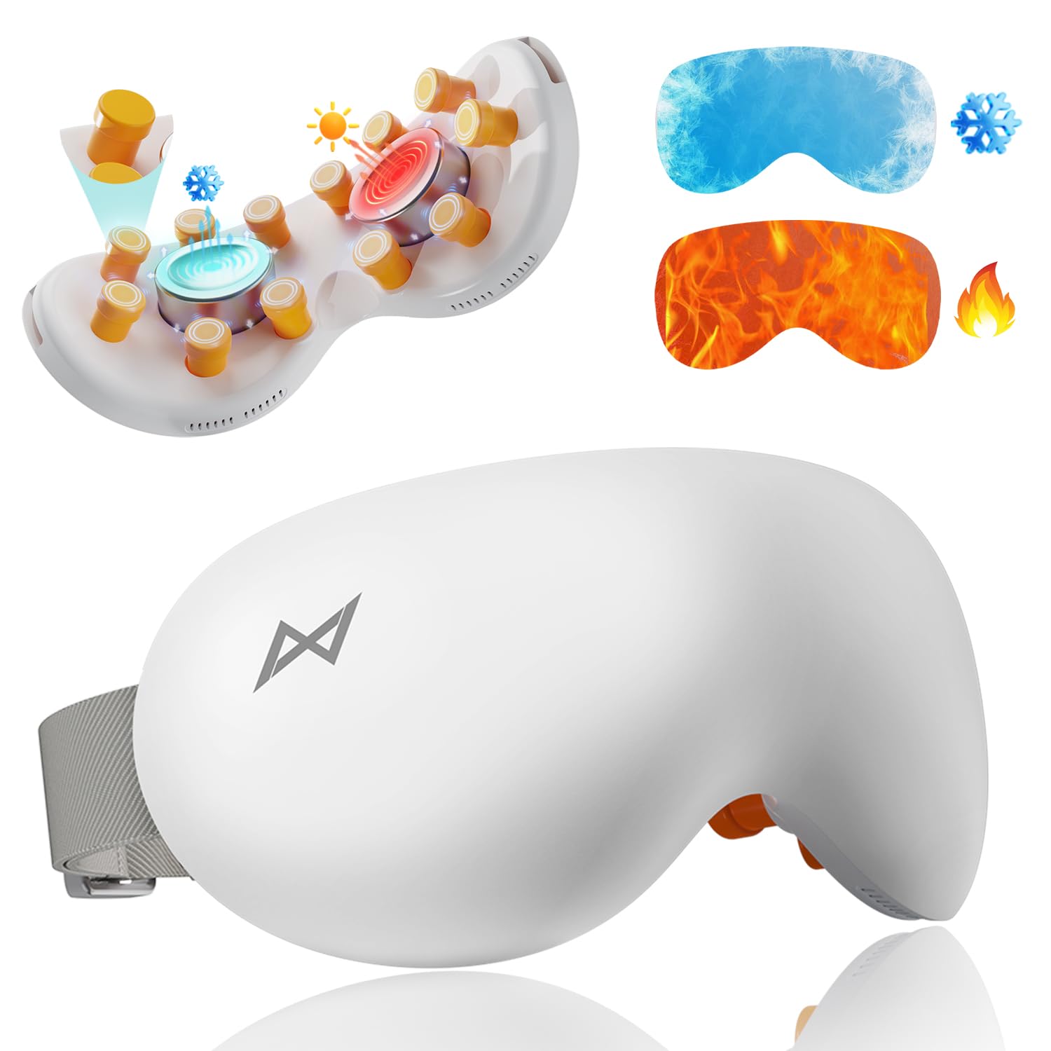 Photo 1 of AXV Eye Massager with Heat and Cooling, Massaging Eye Mask Massager, Eye Massage for Migraines, Dry Eyes, Strain Relief, Birthday Gifts for Women Men Mom Dad