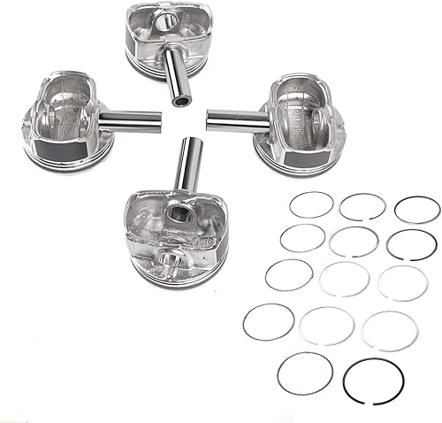 Miniatura 5 de GELUOXI Juego de 4 pistones y anillos de motor de repuesto para Hyundai Accent Kia Rio 1.6L DOHC 2012-2017 23041-2B600