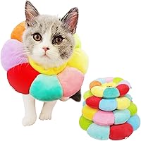 Vista 8 de KUDES Collar de Recuperación para Gatos y Perros Pequeños, Lindo Cono de Cuello Después de Cirugía, Collar E Ajustable para Mascotas, Cono Protector