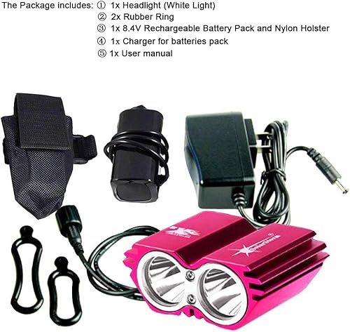 Miniatura 7 de MINCHEN Cena brillante Solarstorm X2 Bikelight 5000Lumens CREE LED Ciclismo luz delantera 4 modos Bikelight faro recargable