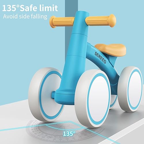 Miniatura 83 de SEREED Bicicleta de equilibrio con 4 ruedas para bebés de 1 año, niños y niñas de 12 a 24 meses, como su primera bicicleta y regalo de su primer