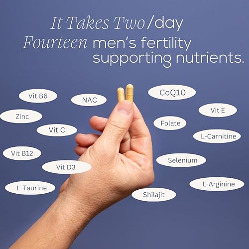 Miniatura 3 de Beli Multivitamínico prenatal para hombres optimizado para la salud reproductiva y del esperma 60 cápsulas veganas suministro de 30 días