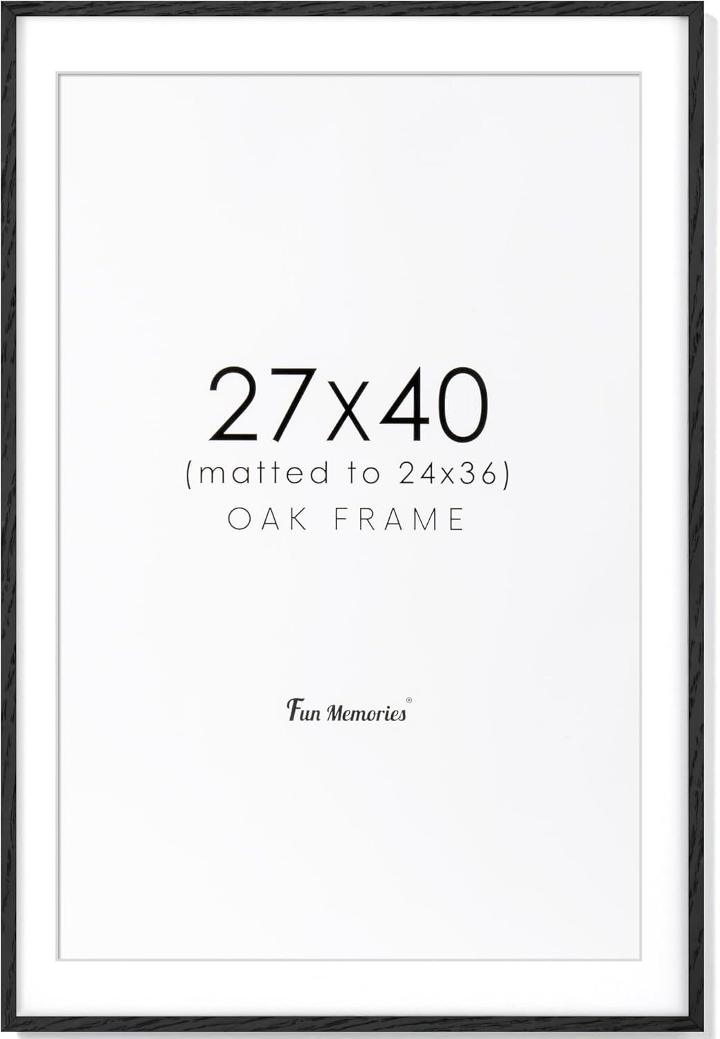 27x40 Poster Frame, 27"x40" Oak Wood Frame, 27x40 Picture
