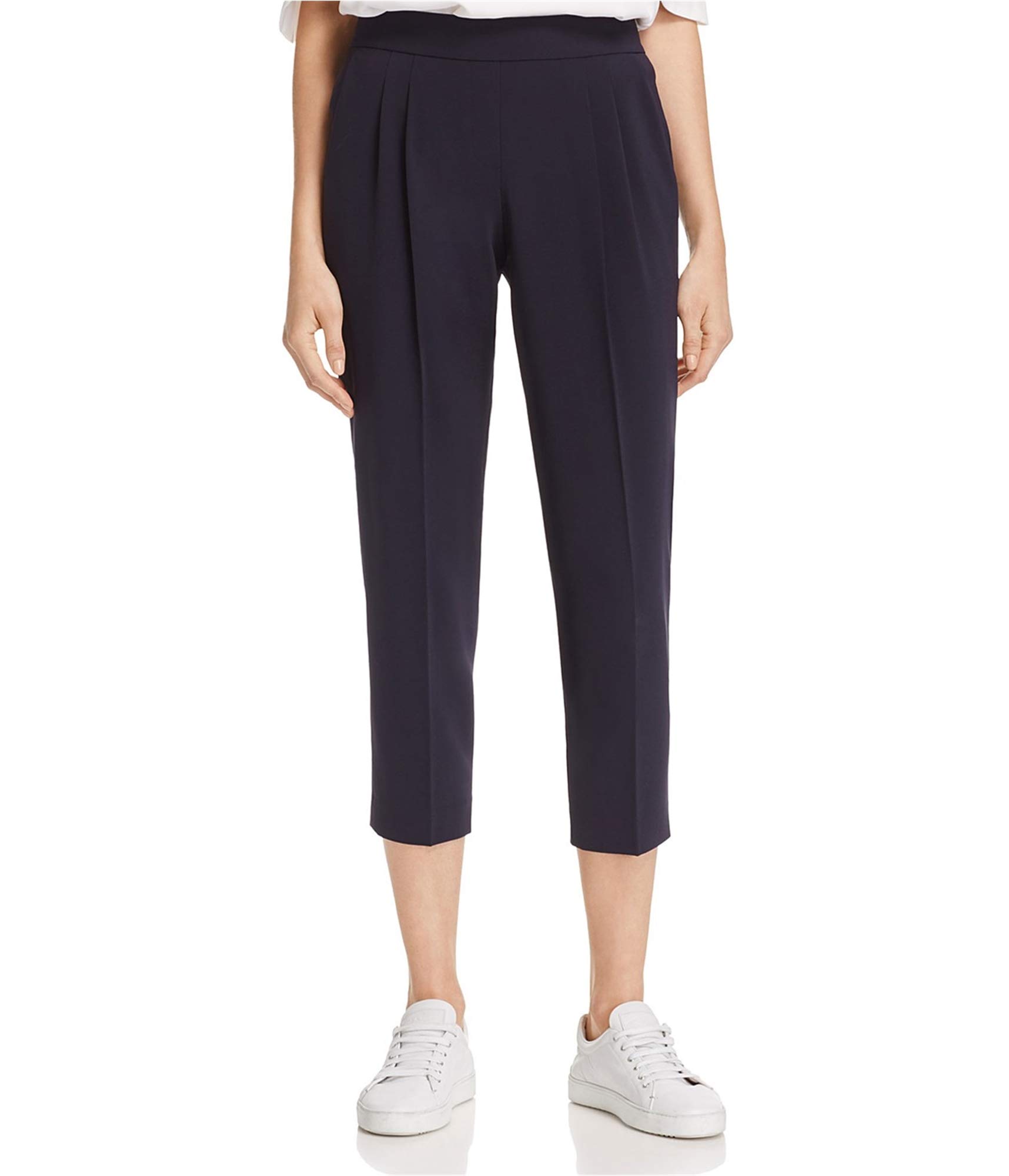 Dylan Gray Womens Pull On Pleat Casual Cropped Pants Blue 6
