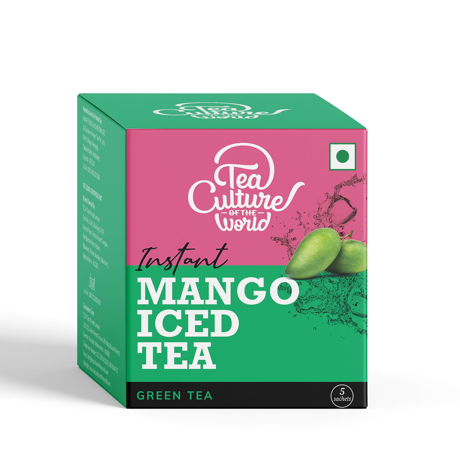Tea Culture of The World , Raw Mango Flavoured Green Iced Tea | Real Tea Extract | On-The-Go Powdered Drink Mix | 250Ml From 1 Sachet, Total 1.2 Litres, Green Tea, 125 Gram (B0C66CJYCN) Amazon Price History, Amazon Price Tracker