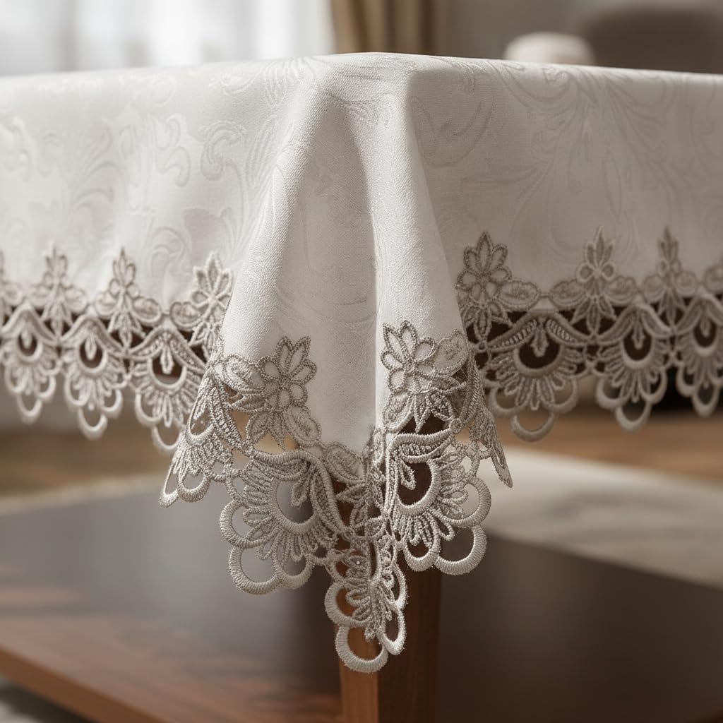 Nappe pour Table Basse brodée