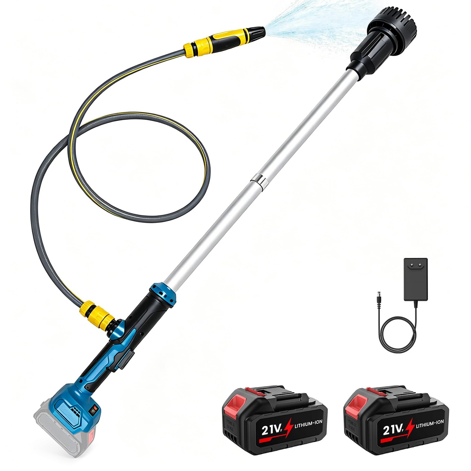 Pompa a batteria compatibile con Makita da 18 V, pompa di trasferimento dell'acqua senza fili, 3000 l/h, altezza di erogazione di 6 m, pompa portatile senza spazzole, per piscina, giardino, laghetto