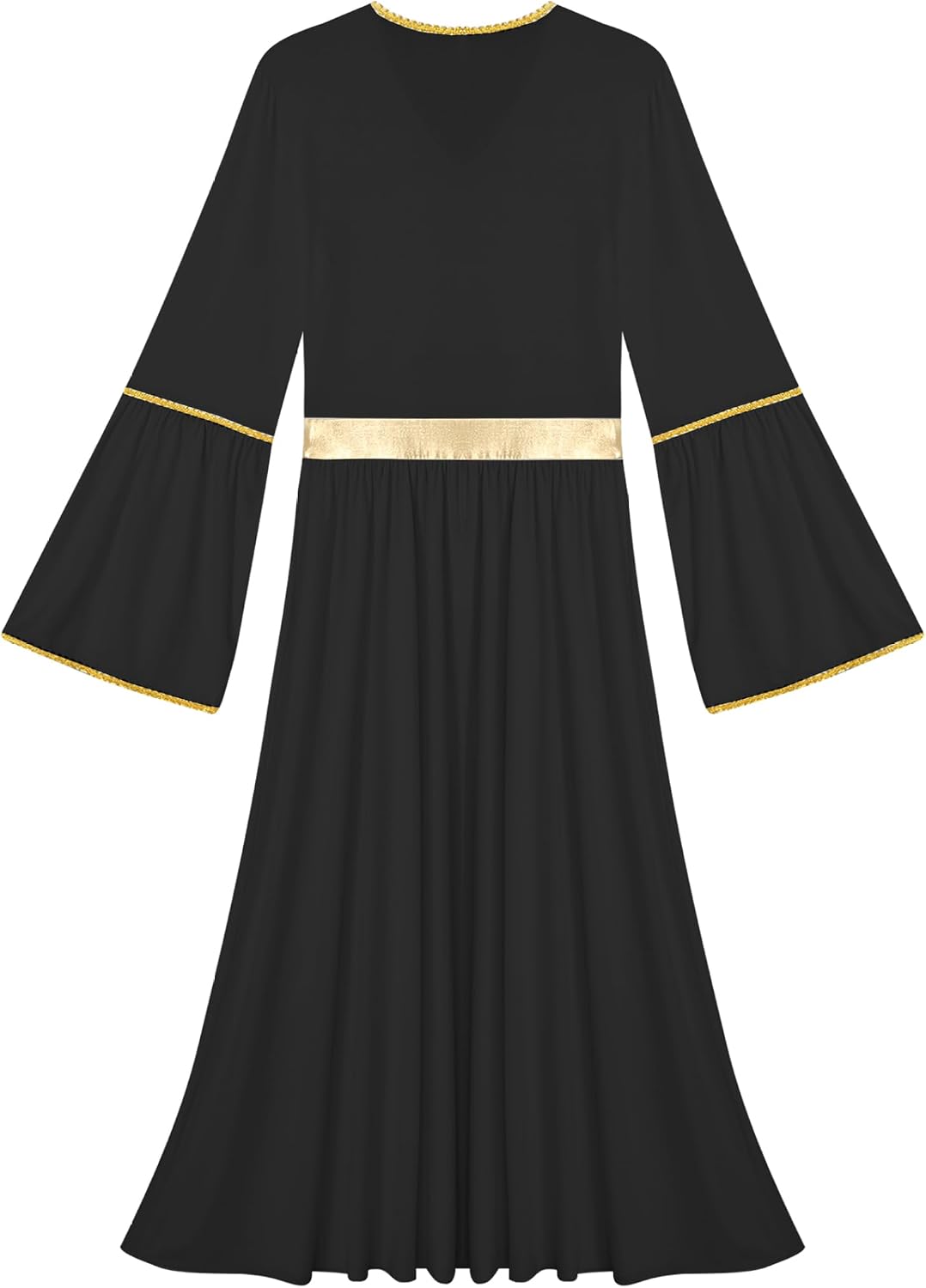 Women's Long Sleeve Praise Dance Dress A Line Maxi Dress Church Worship Dress Angel Fancy Dress