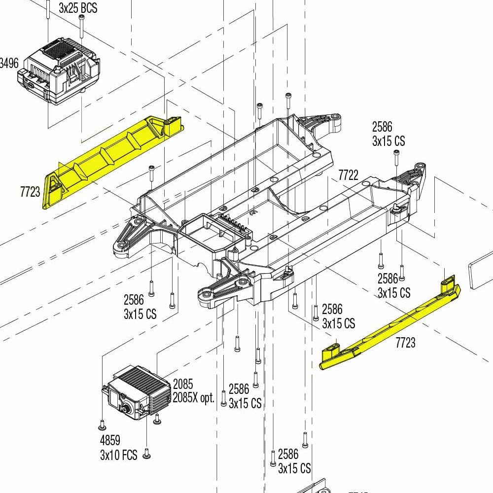2Pcs Aluminum Side Trail Nerf Bars 1:5 Metal for 1/5 TRAXS XMaxx X-maX 77076-4 77086-4 Enron #7723 - (Color: Silver)