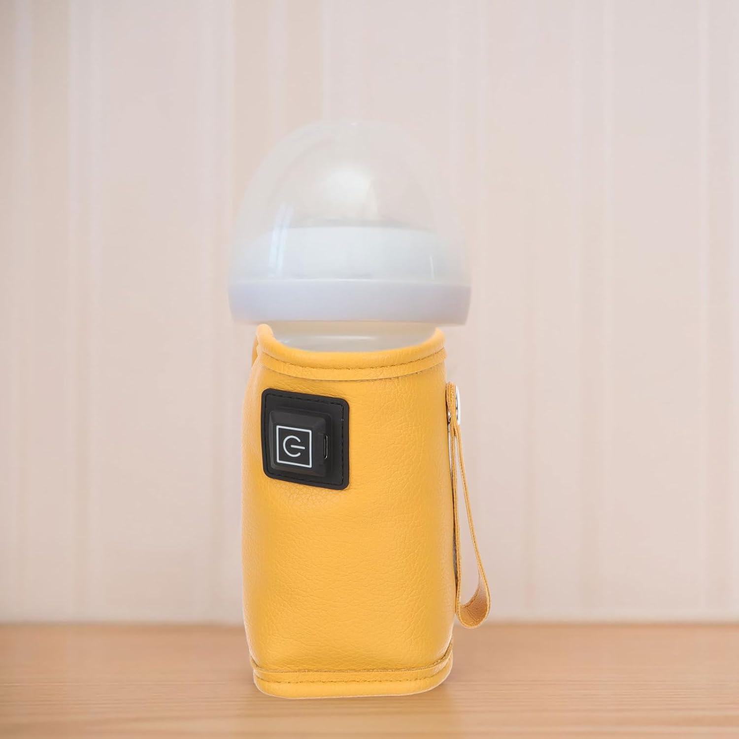 Portable Bottle Warmer Sleeve USB Heated Feeding Bottle Warmer for Travel Car Use Temperature Control Orange