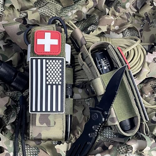 Pochette médicale tactique avec passants Molle et découpe laser 1000D