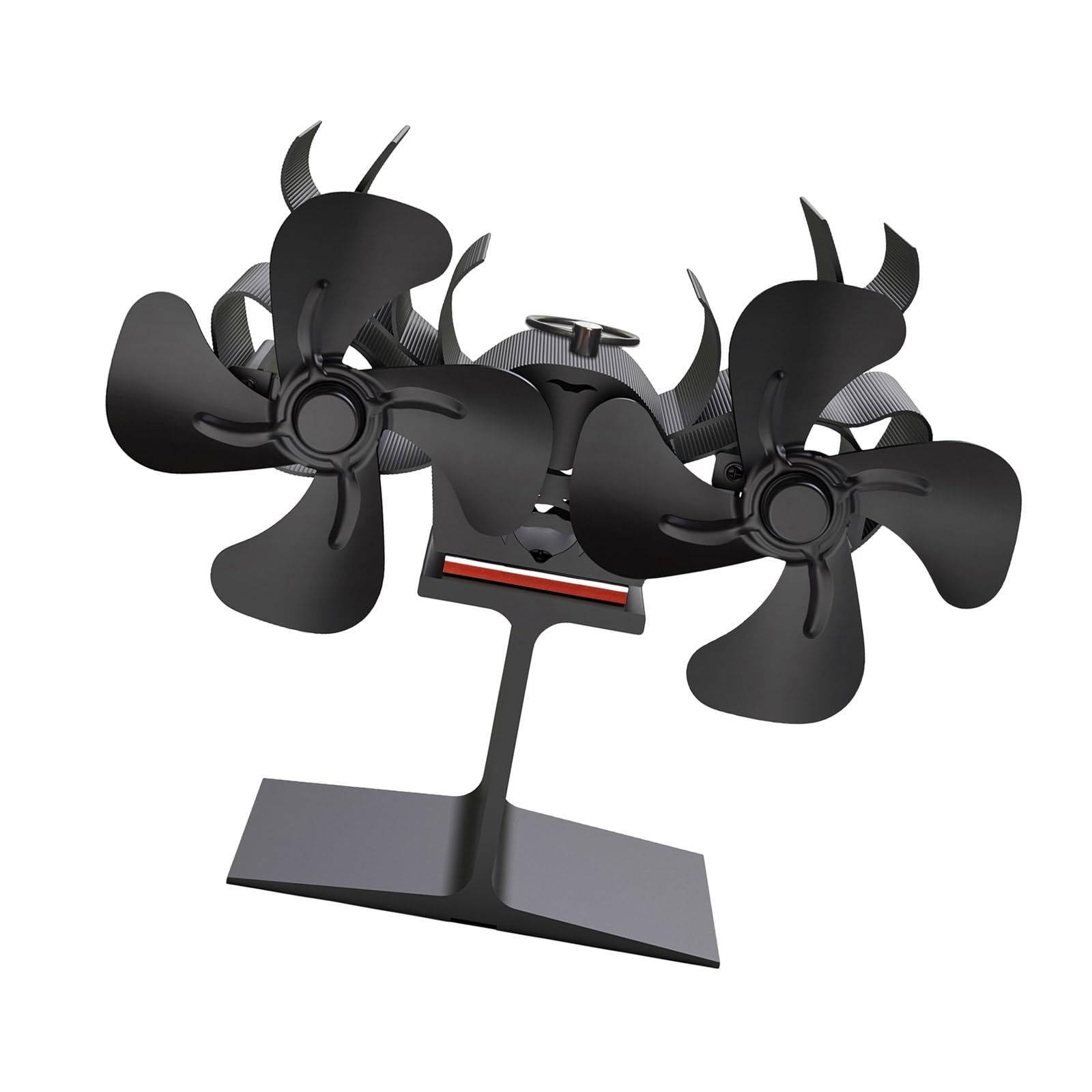 Msioytog Multicolor Head Fireplaces Fan Woods Burning Stove Fan None Electricity Needed Heat Powered Wood Stove Accessories Wood Burning
