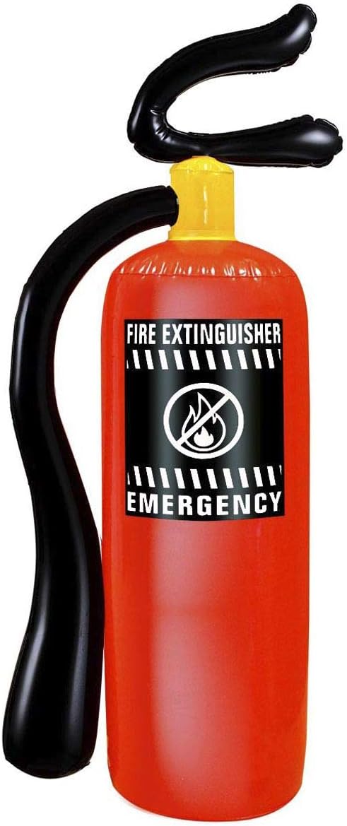 Inflatable Fire Extinguishers 50cm Props & Theme Inflatable Blow-Up Party Decoration for Fancy Dress Accessory