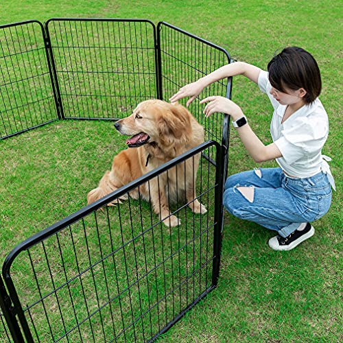 Image of BestPet | Dog Playpen | 40 Inch, 32 Panels | Heavy Duty Metal Pet Exercise Pen | Indoor Outdoor Fence Panels | Rust-Resistant, Removable, Tool-Free Setup | Anti-Skid, Expandable Design