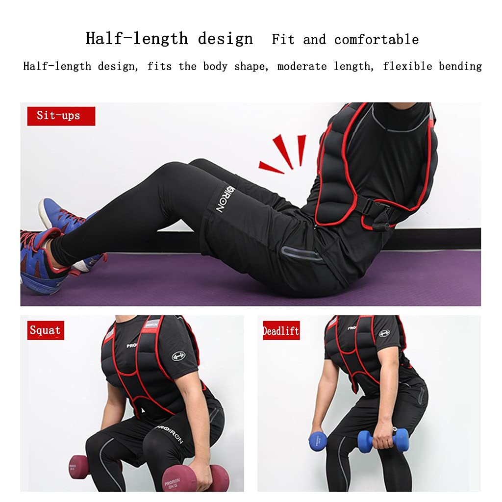Gilet De Musculation Lesté 8lb (environ 3,6kg) ZELUS – Idéal Pour La Course, La Musculation Et La Perte De Poids