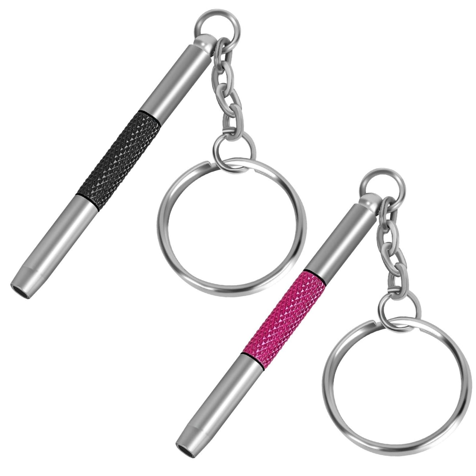 UNEAK - Eyeglass Screwdriver Repair Kit Pink and Black Precision 3 in 1 Mini Screwdrivers Set Keychain Glasses, Sunglasses, Sunglass, Watch,