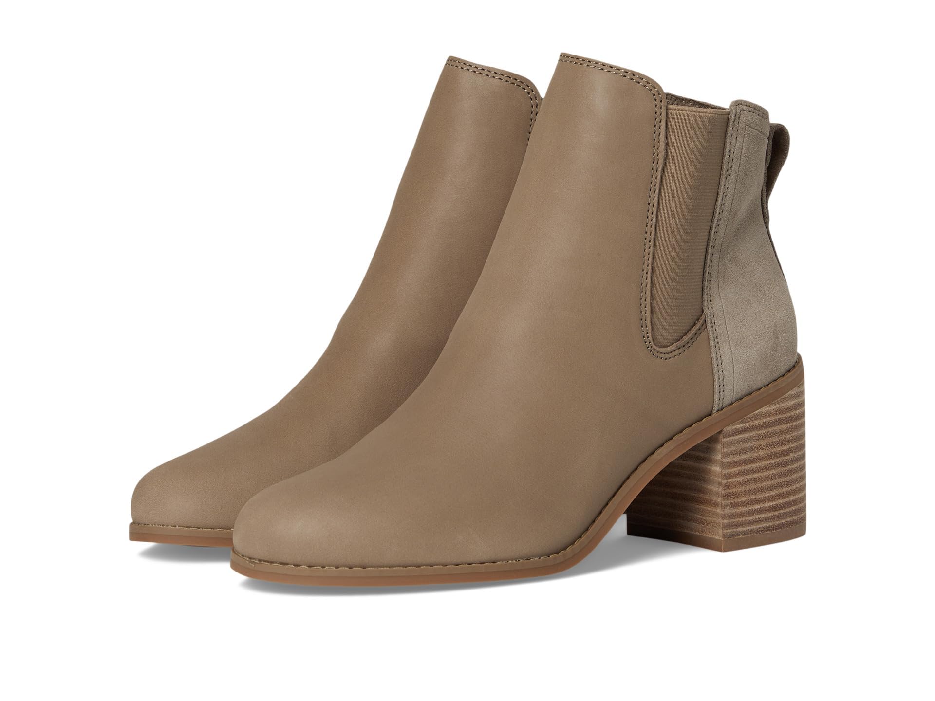 TOMS Women's Evelyn Chelsea Boot, Dune Leather/Suede, 7 UK