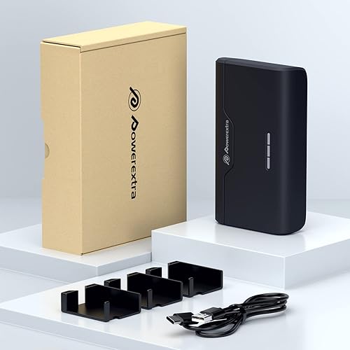 Miniatura 8 de Powerextra Hero 11 - Cargador de batería para GoPro 111098765, soporte de almacenamiento de tarjeta TF con puerto tipo C, totalmente compatible con