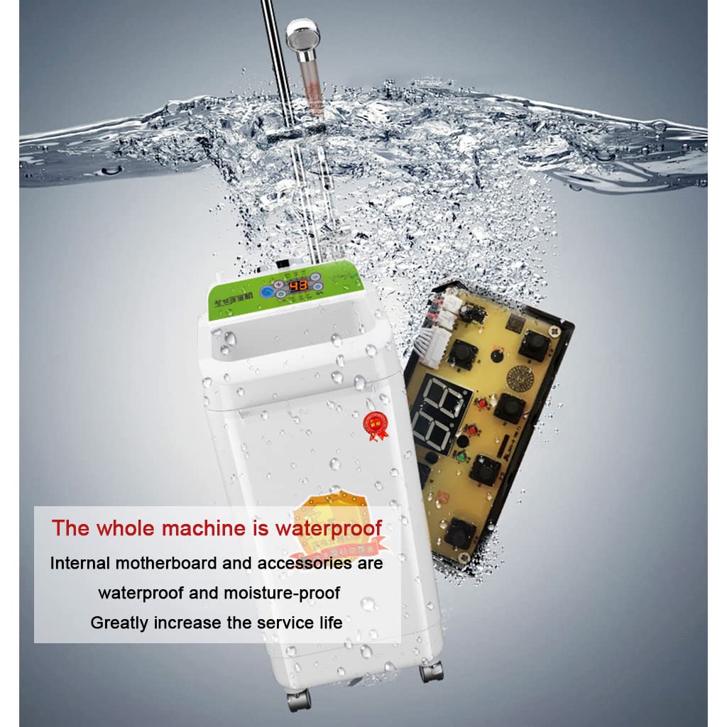 Calentador de Agua instantáneo de Temperatura Constante Calentador de Agua eléctrico portátil sin instalación con Cabezal de Ducha y Grifo para la Limpieza del baño de la Cocina, Tanque de almacenam