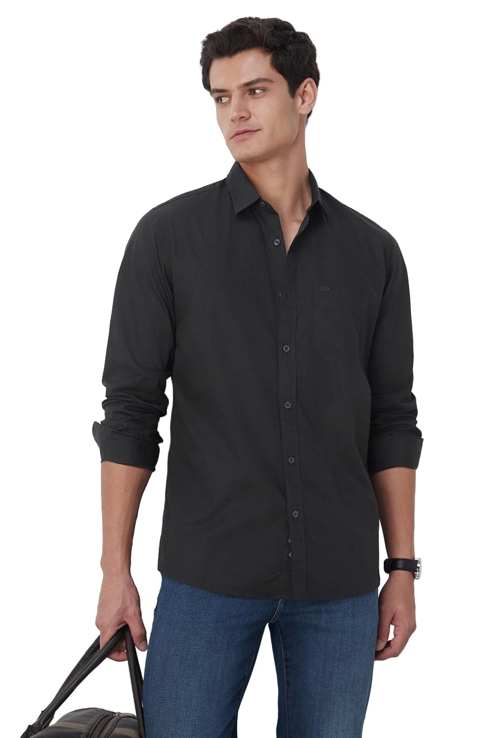 peter england Men's Solid Slim Fit Shirt-picture-29