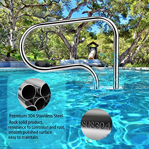 Baranda de Escalera para Piscina en Acero Inoxidable miniatura 5