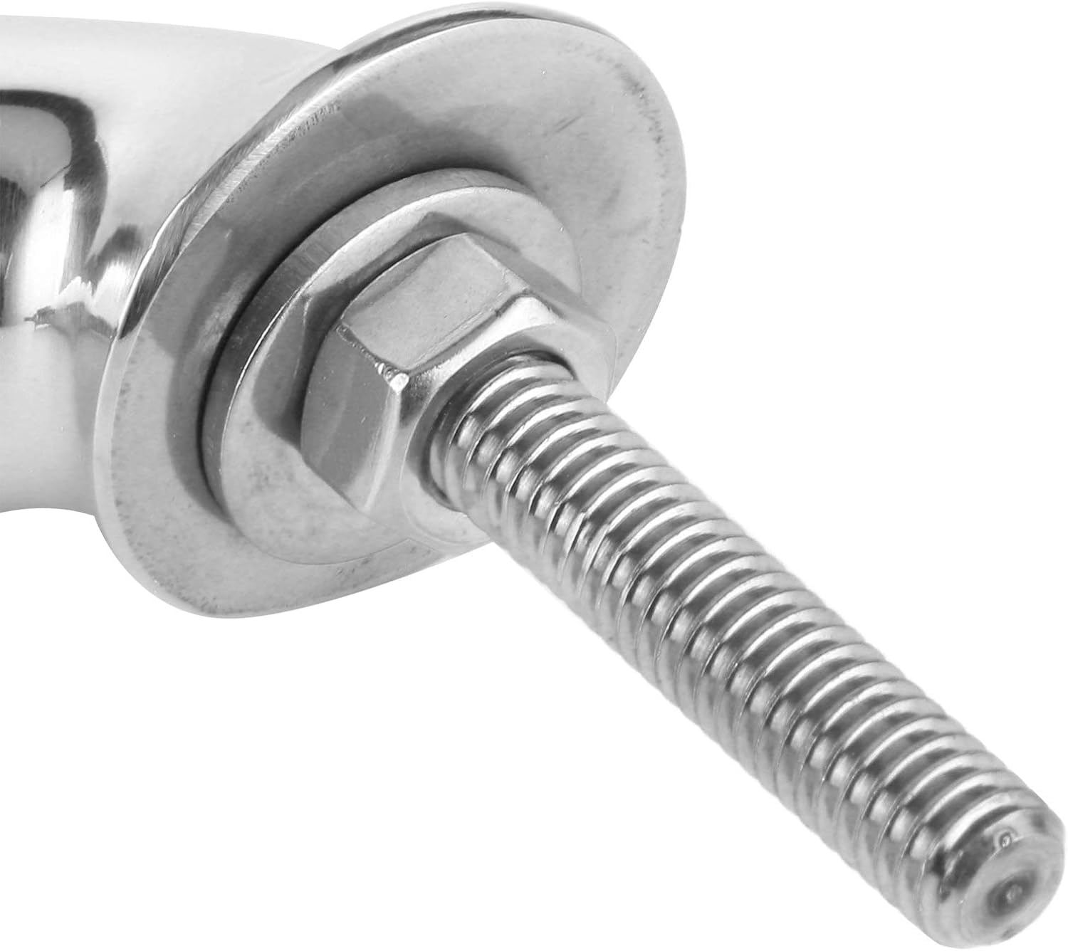 Aramox Boot Hardware Handlauf Griff, Edelstahl Marine Boot Griff Tür Haltegriff Silber für Bootsluke Yacht Badezimmer (300mm)