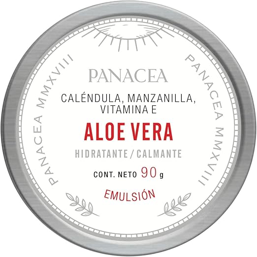 Crema de ALOE VERA, terapéutica auxiliar calmante para irritaciones y