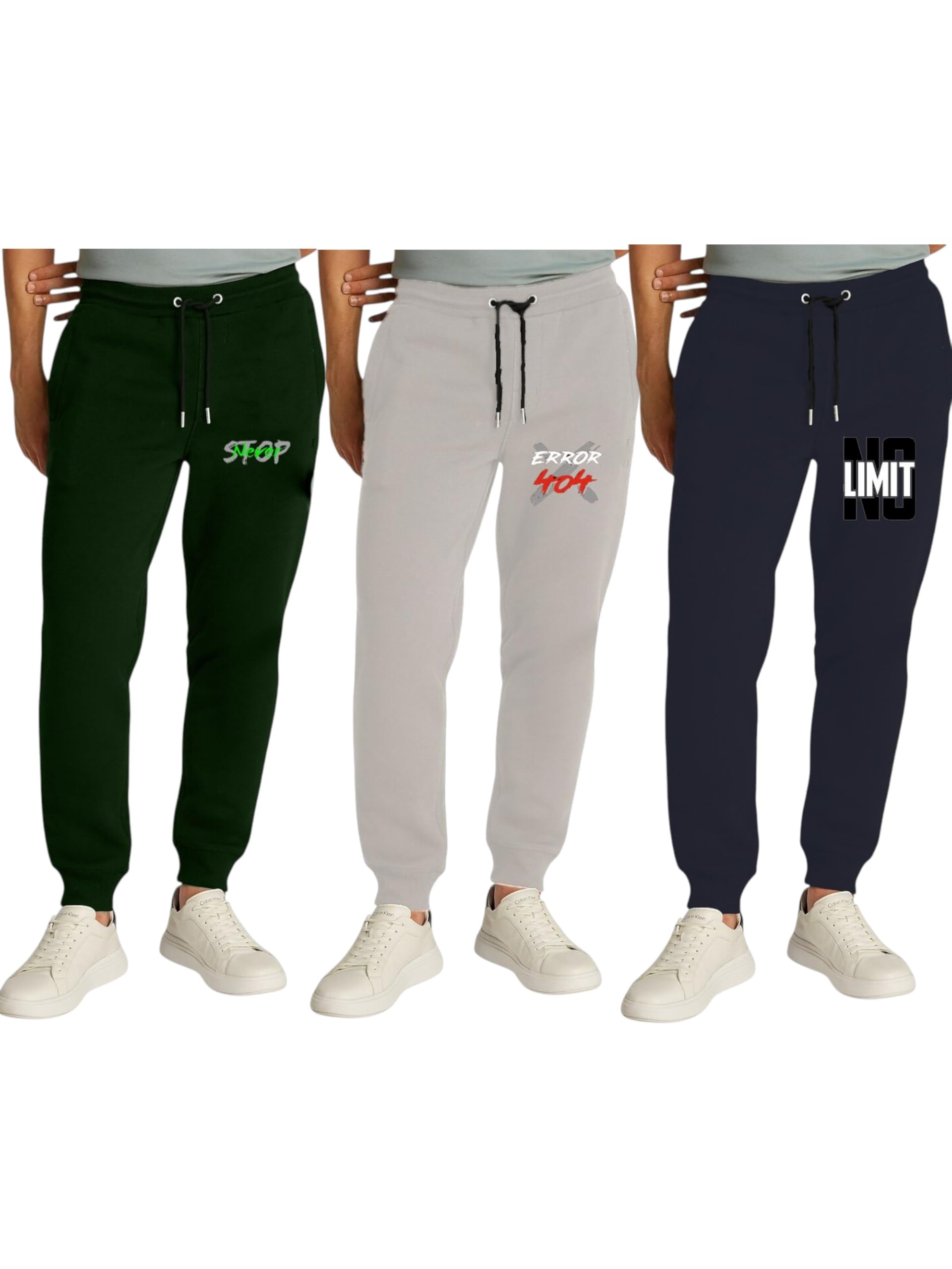 Boys Printed Cotton Regular Fit Track Pants (Pack of 3)-image-49