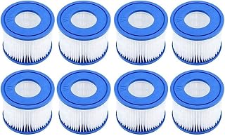 Swimming Pool Replacement Filter Elements VI Inflatable Filter Elements, Compatible for Bestway VI Lay-Z-Spa Miami 4/8 Pcs(8pcs)
