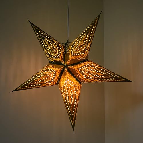 Miniatura 8 de Spika - Linterna de papel verde con cable de alimentación de 12 pies incluido