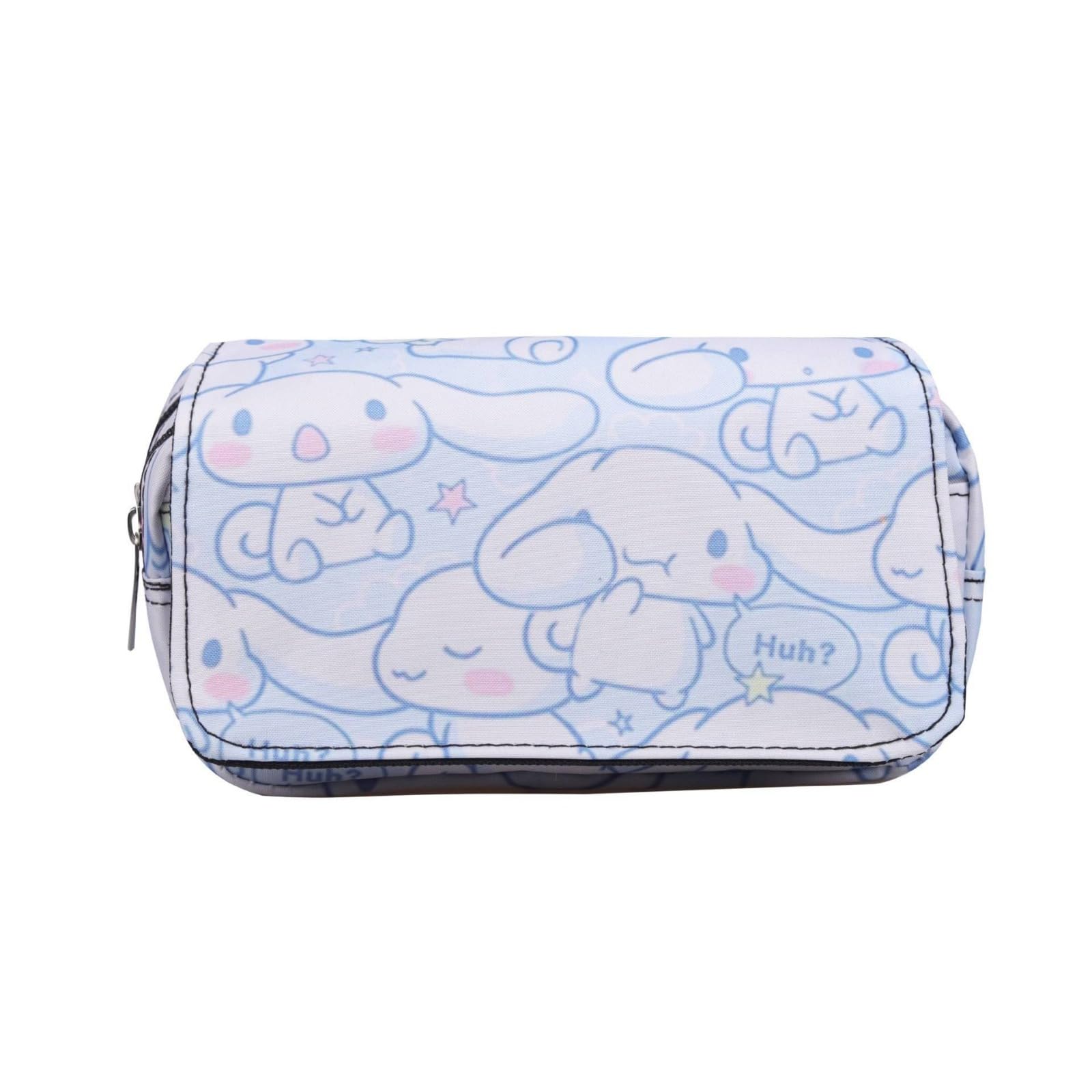 Estuche japonés de Anime Kawaii con Llavero, Estuche de Doble Cremallera, Gran Capacidad, Bolsa de cosméticos, Bolsa portátil para Regalos., a, 16in, Estuche japonés Anime Kawaii