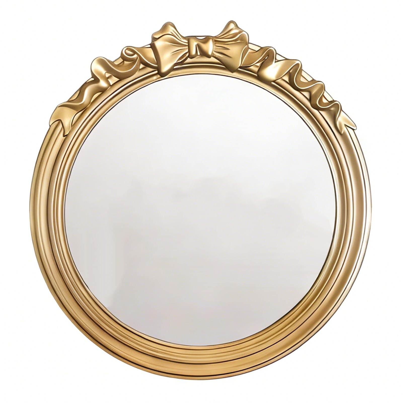 Miroir mural rond antique de 60cm de diamètre au design vintage pour habiller votre entrée