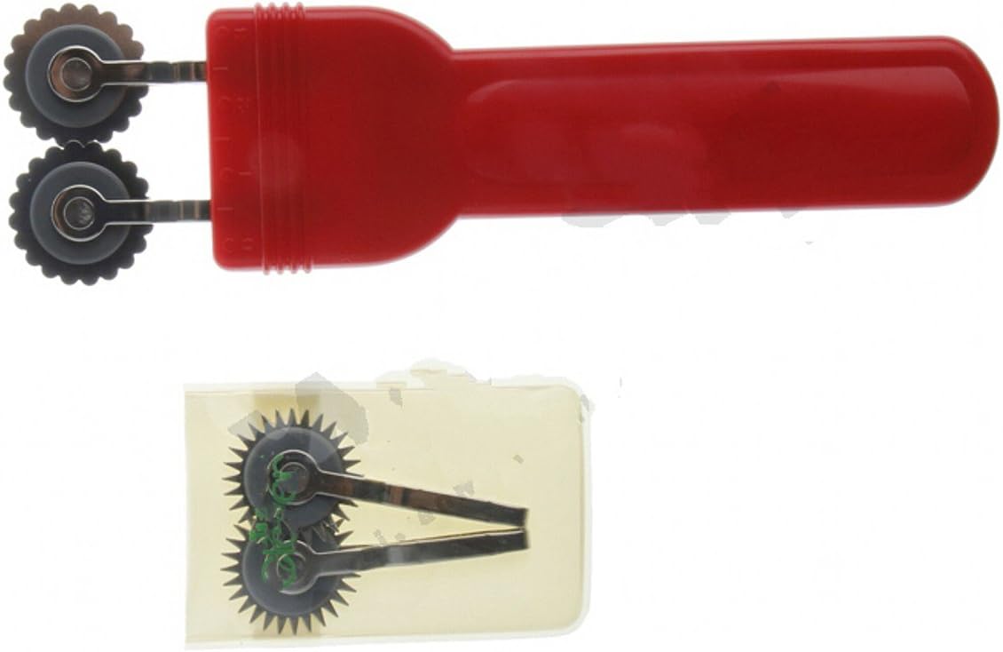 WellieSTR 4 in 1 Double Tracing Wheel Sewing Over Stitching Wheel Overstitch Wheel Tool Kit