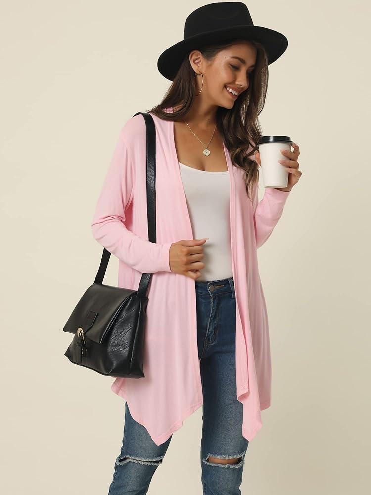 トップス HELLCATPUNKS drape cardigan Long Sleeve Drape Cardigan | Cardigan | Donna Karan